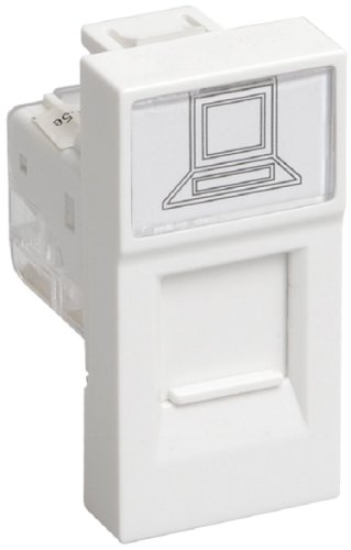 Розетка компьютерная для кабель-канала IEK Праймер 1-м. 1 мод. RJ45 5е белый картинка